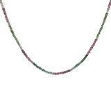 Collier doré en multi tourmaline 40 cm
