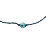 Fine colored thread bracelet and lucky eye