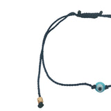Fine colored thread bracelet and lucky eye