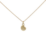 Collier doré escargot 42 cm