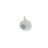 Charms argent 925 médaille "carpe diem" et coucher de soleil