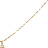 Collier doré planète saturne avec étoiles et zircons 42 cm