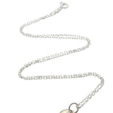 925 silver necklace with lightning bolt medal "love"