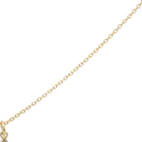 Collier doré étoile de David avec zircons 42 cm