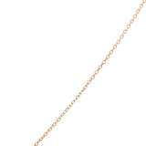 Collier doré petit oeil martelé onyx rouge 42 cm