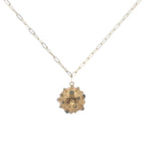 Sautoir Bola doré avec labradorite et pierre de lune 110 cm