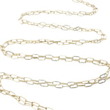 Sautoir Bola doré avec labradorite et pierre de lune 110 cm