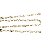 Collier doré infini onyx rouge et zircons 50 cm