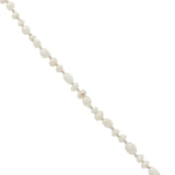 Collier doré médaille en zircons avec oeil nacre perles de culture 50 cm