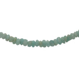 Collier doré avec pierres facettées en amazonite 40 cm