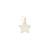 Charms doré étoile taillée dans du quartz citron