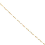 Gold necklace with heart and burgundy glass eye