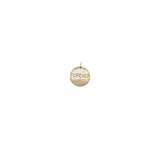 Charms doré médaille "forever & always"