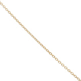 Gold necklace with textured pendant and rectangular stone