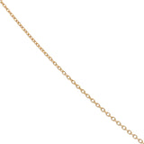 Collier doré petite médaille labradorite et zircons 42 cm