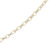 Collier doré croix dans trèfle ajouré 50 cm