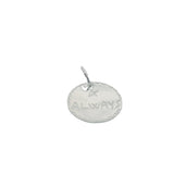Charms argent 925 médaille "forever & always"