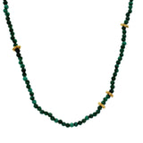 Small natural stone choker necklace