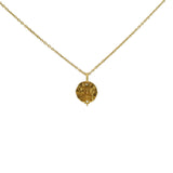 Collier doré médaille signe astrologique Gémeaux 42 cm