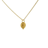 Collier doré médaille signe astrologique Gémeaux 42 cm