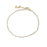 Bracelet doré avec duo de pierre de lune