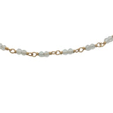 Bracelet doré avec duo de pierre de lune