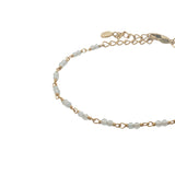 Bracelet doré avec duo de pierre de lune
