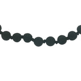 Collier doré perles en pierre de lave 75 cm