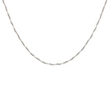 Collier doré avec duo quartz rose 75 cm