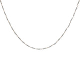Collier doré avec duo de prehnite 75 cm