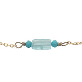 Bracelet doré apatite et turquoise