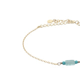Bracelet doré apatite et turquoise