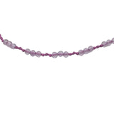 Bracelet doré améthyste et noeuds violets