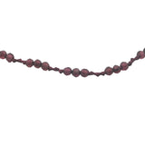 Bracelet doré grenat et noeuds bordeaux