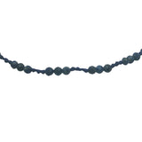 Bracelet doré lapis lazulis et noeuds bleu foncé