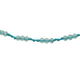 Bracelet doré apatite et noeuds bleus
