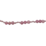 Bracelet doré tourmaline rose et noeuds roses