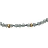 Bracelet doré labradorite et petites perles dorées