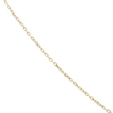 Gold choker with small natural stones