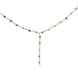 Collier doré base chapelet chaine rosary tourmaline 46 cm