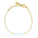 Bracelet doré trilogie pierre de lune