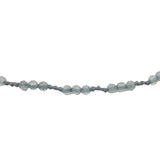 Bracelet doré labradorite et noeuds gris