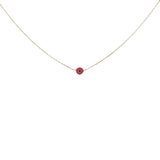 Golden necklace with red lucky eye