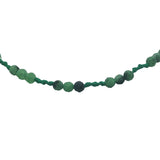 Bracelet doré rubis zoisite et noeuds verts