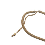 Bracelet cordon doré médaille ronde en zircons 9 mm