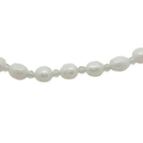 Bracelet doré perles de culture et prehnite