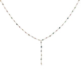 Collier doré base chapelet chaine rosary tourmaline 54 cm
