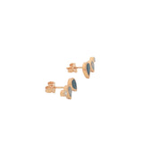 Golden earrings and drop stones