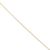 Gold necklace with "good karma" medal, natural stone