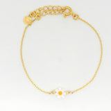Golden daisy bracelet